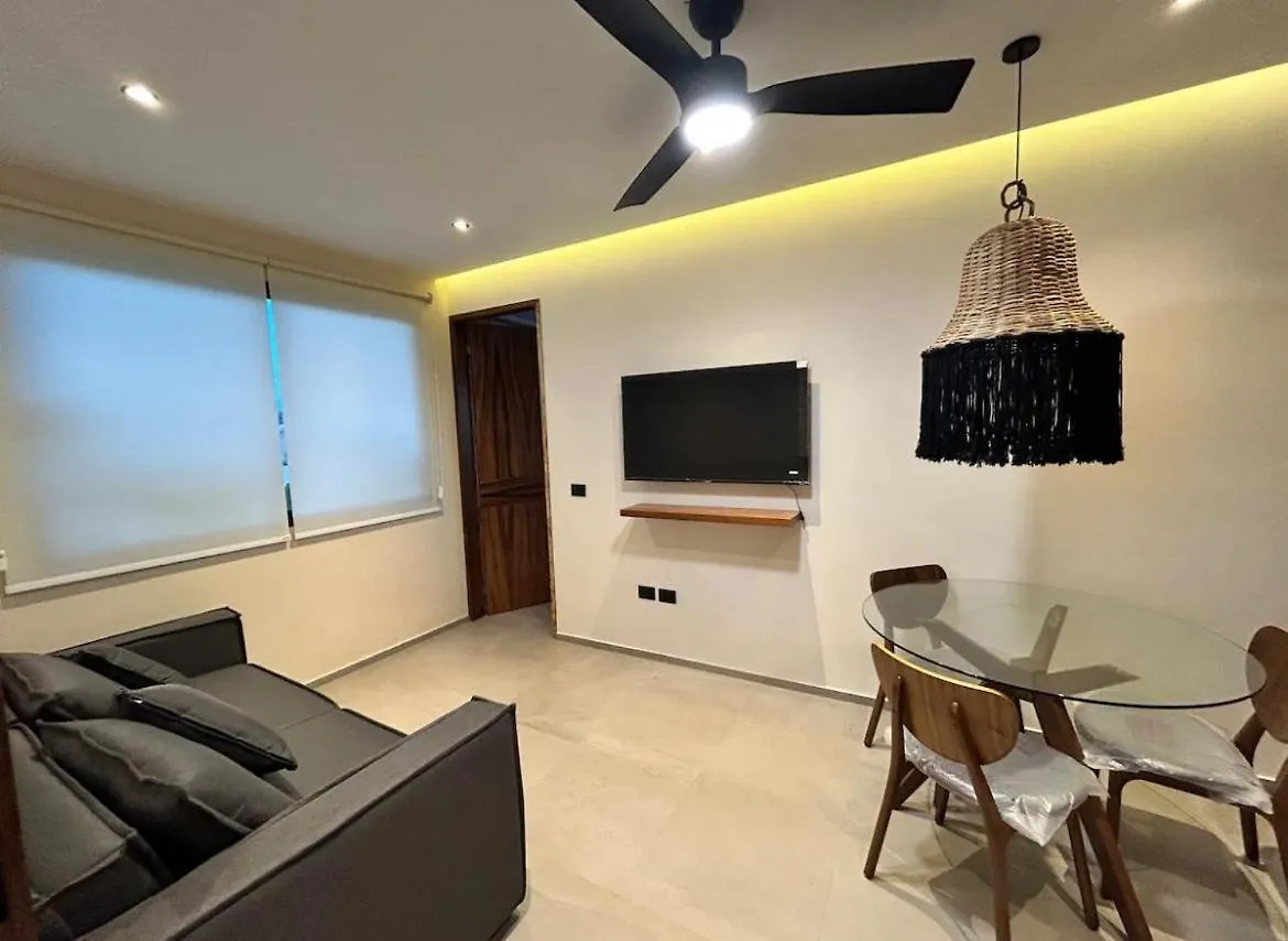 Depto#2 Lujoso Departamento En Tulum 1 Rec 아파트 멕시코