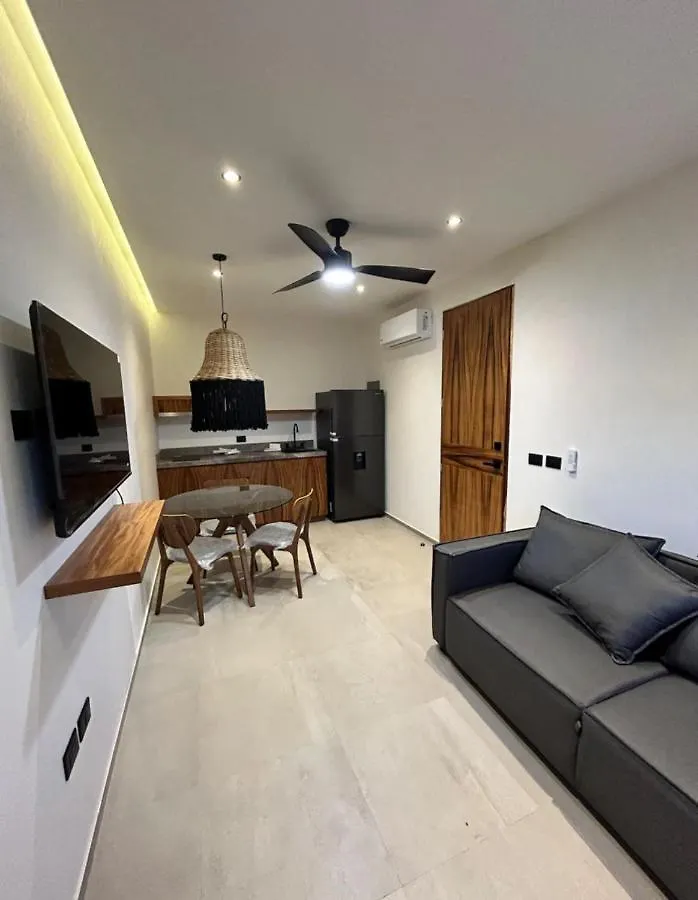 Depto#2 Lujoso Departamento En Tulum 1 Rec 아파트